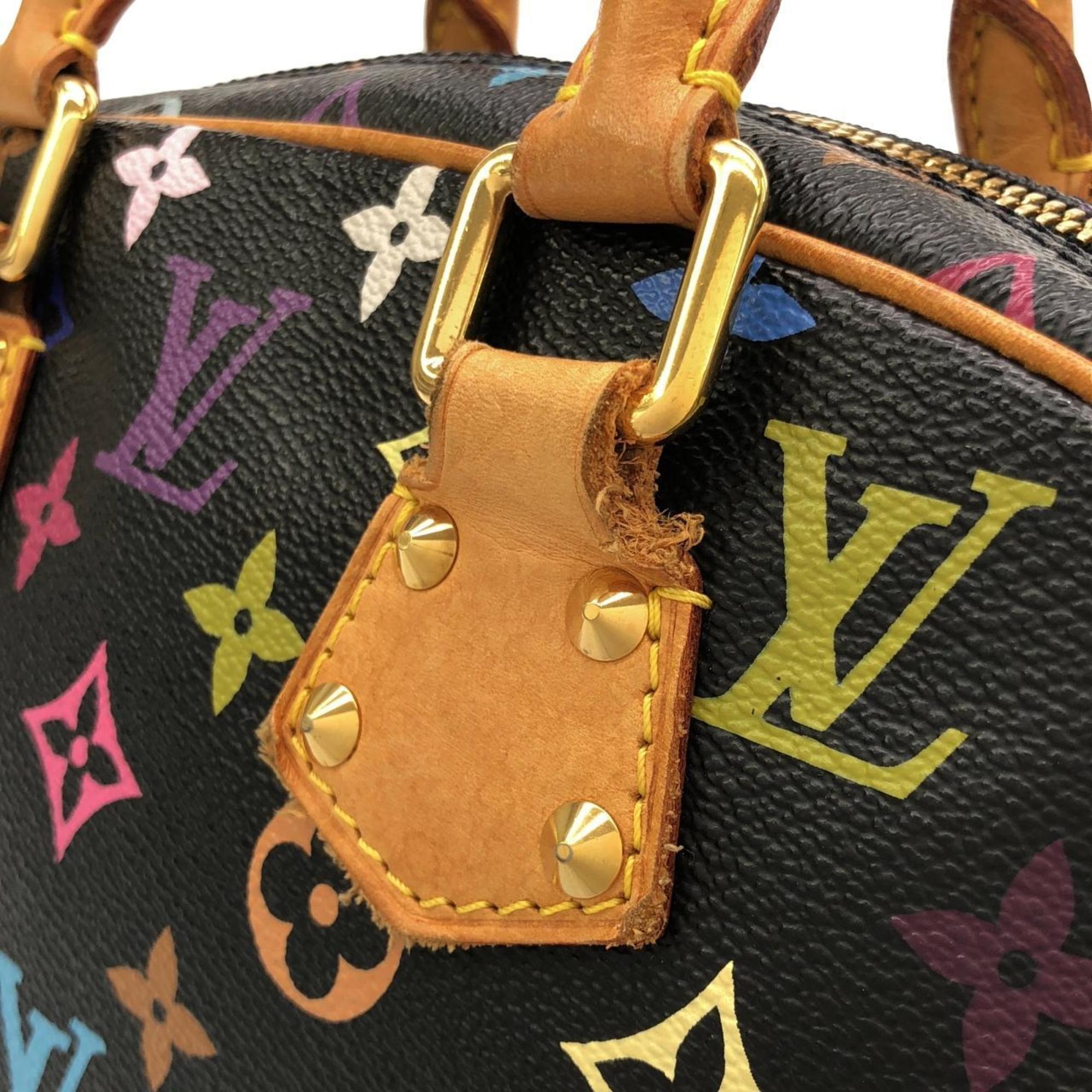 Louis Vuitton Black Coated Canvas Handbag