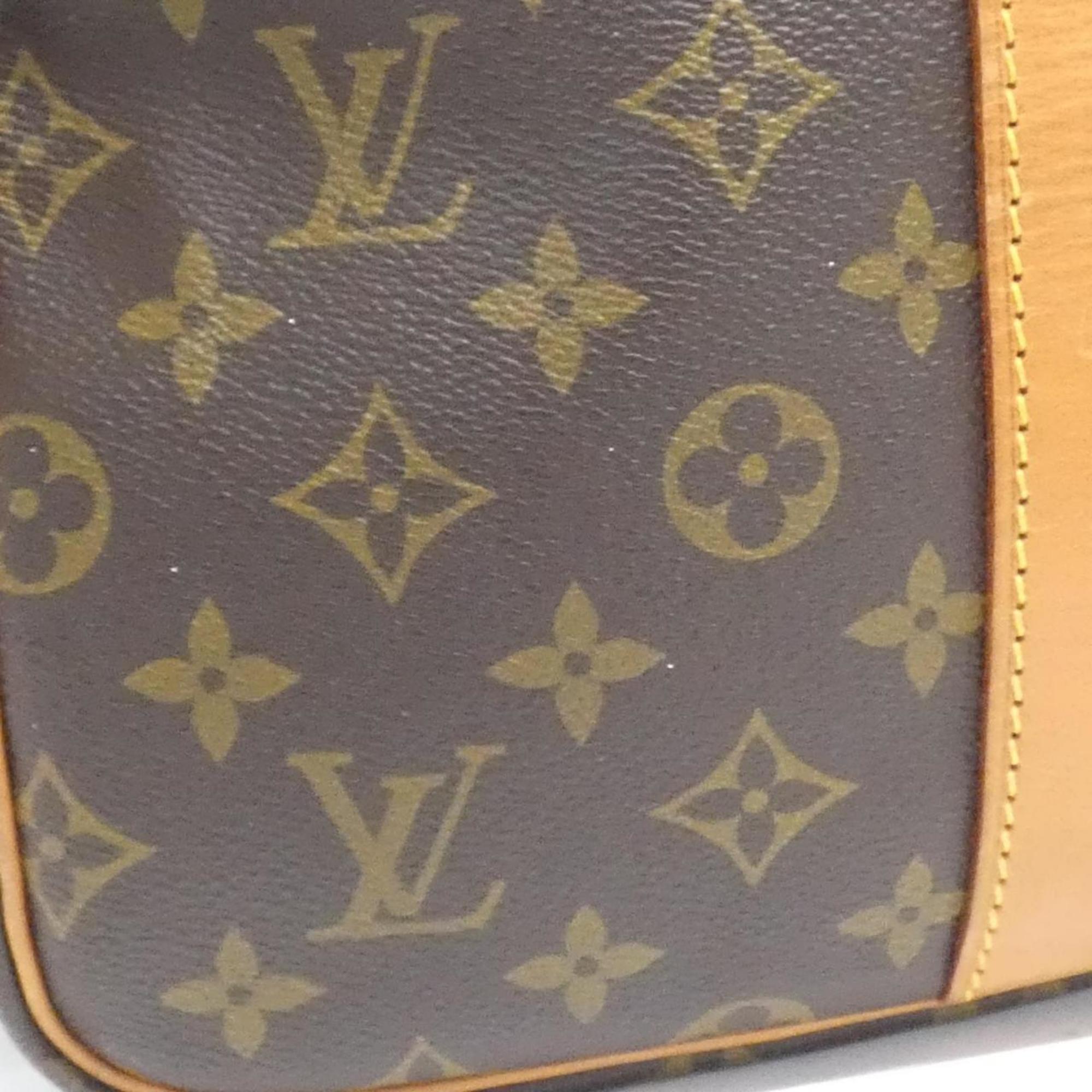 Louis Vuitton Marron Coated Canvas Boston Bag