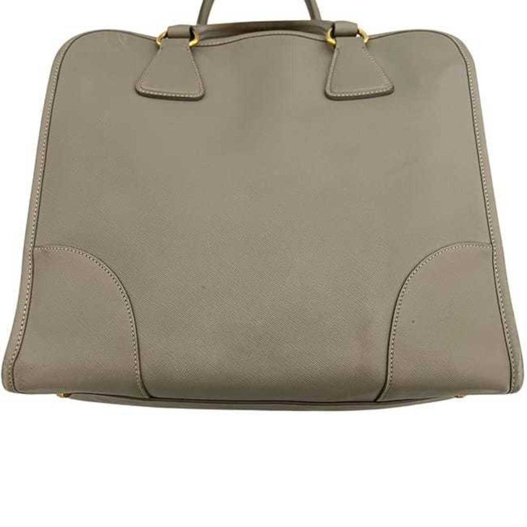 Prada Saffiano Beige Leather Handbag Shoulder Bag