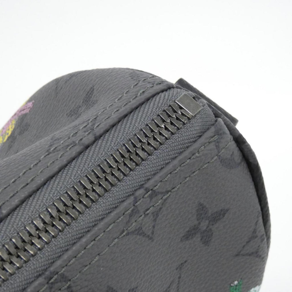 Louis Vuitton Black Gris Coated Canvas Boston Bag