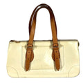 Louis Vuitton Pearl White Monogram Vernis Handbag Shoulder Bag Tote Bag