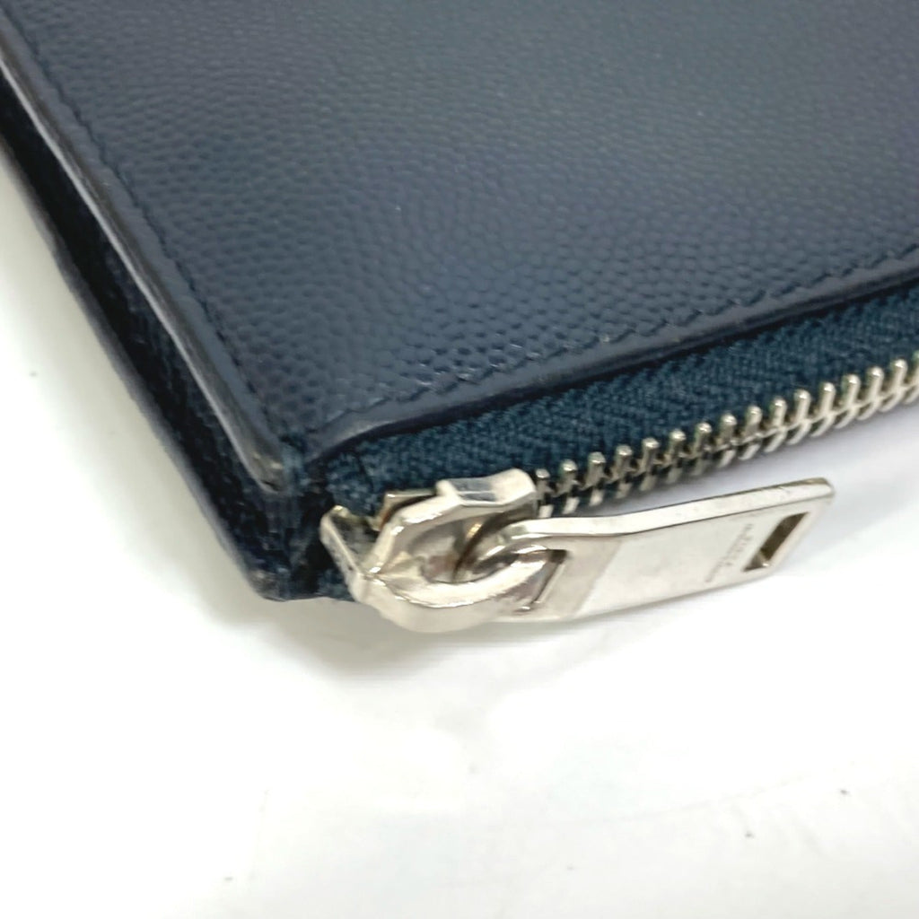 Saint Laurent Navy Leather Clutch Bag (Pre-Owned)