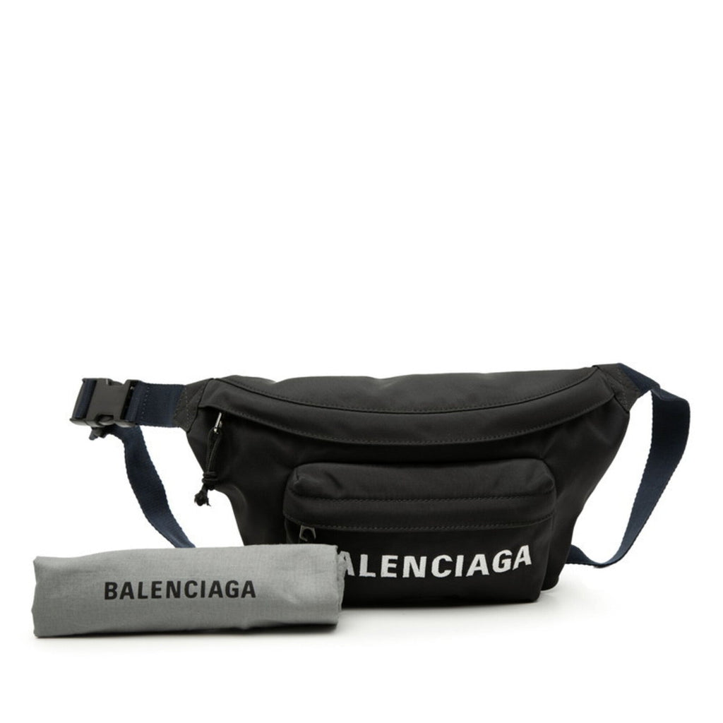 Balenciaga Black Nylon Sling