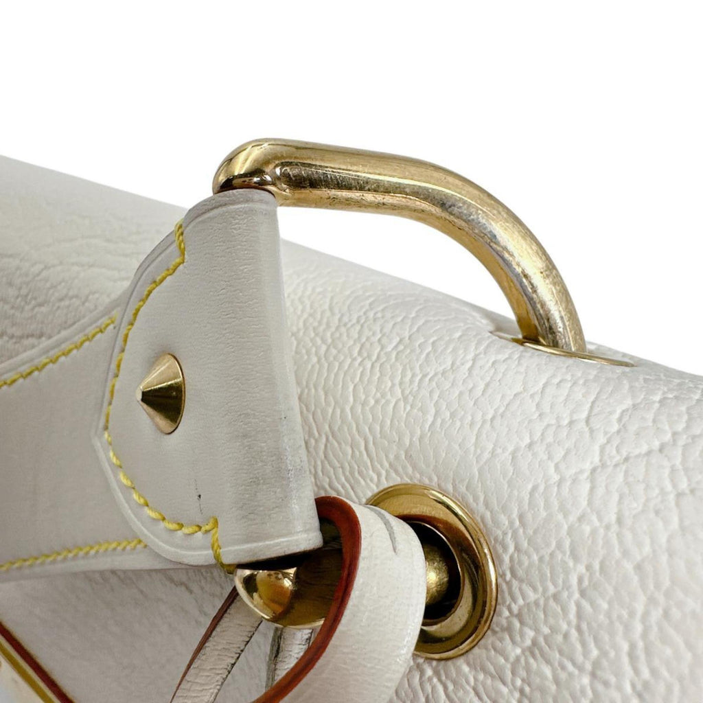 Louis Vuitton Blanc Leather Shoulder Bag