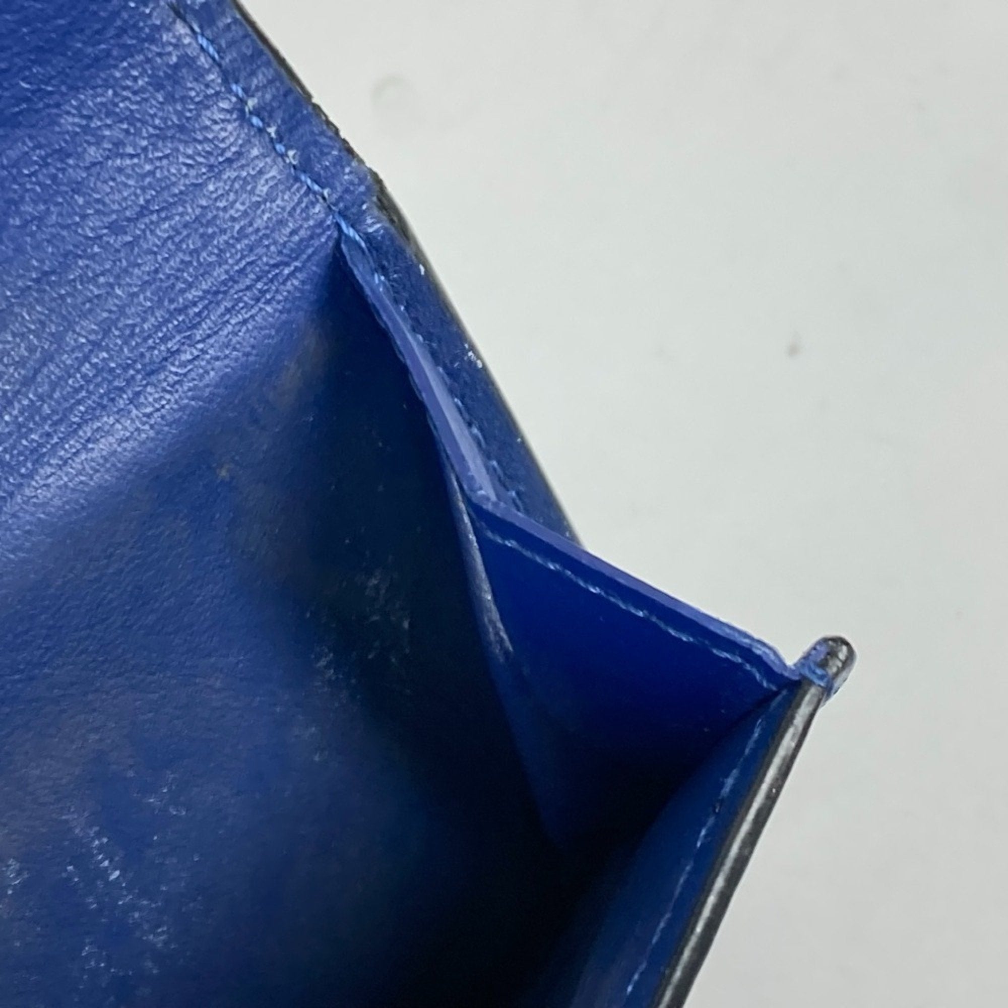 Louis Vuitton Blue Taigarama Monogram Wallet (Tri-Fold)