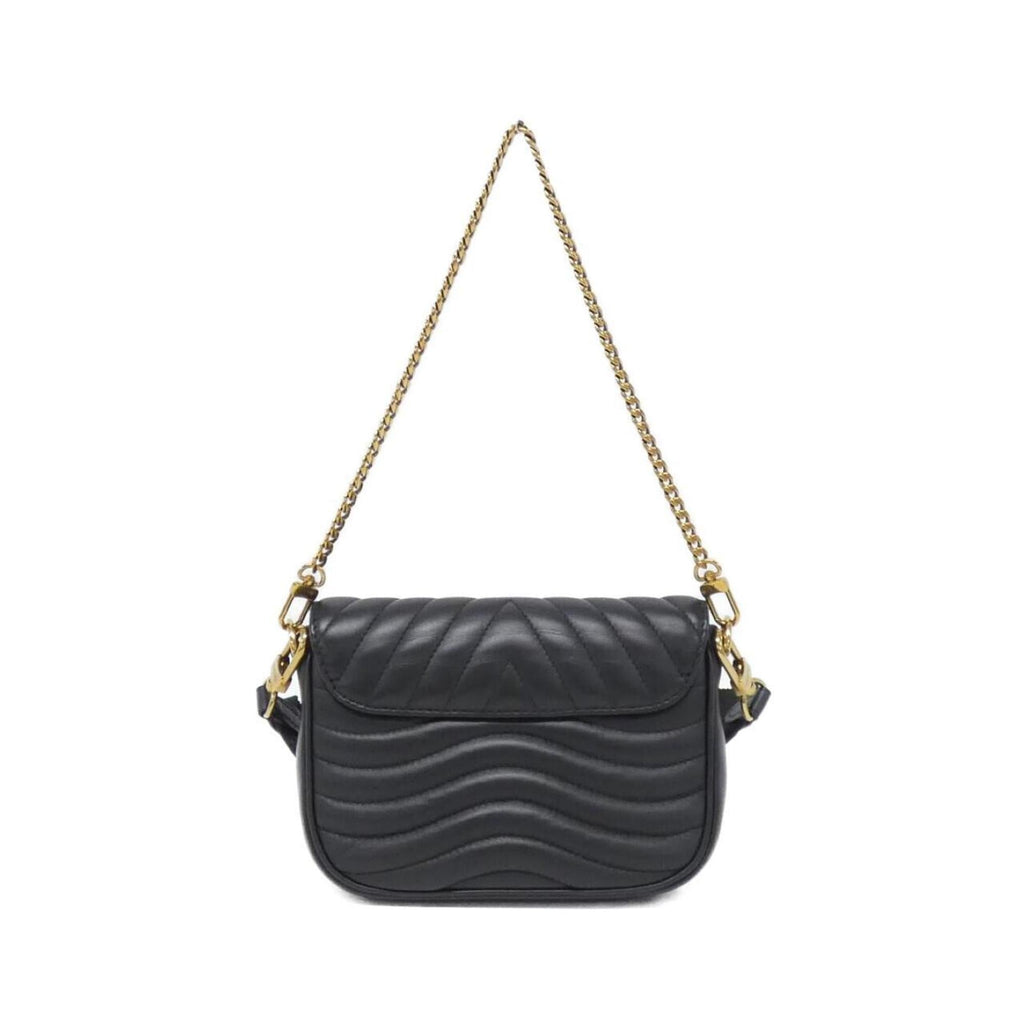Louis Vuitton Black Leather Pochette Pouch Shoulder Bag