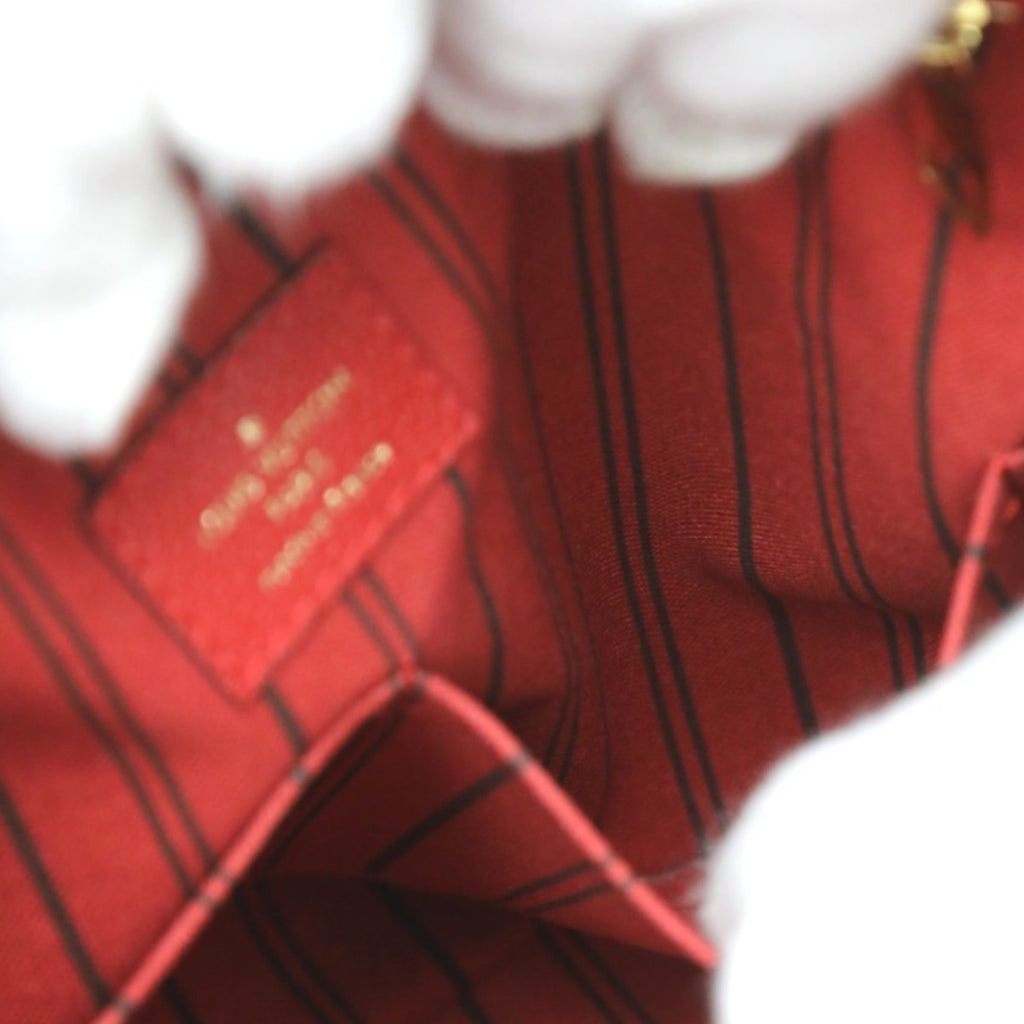 Louis Vuitton Red Color Monogram Empreinte Handbag