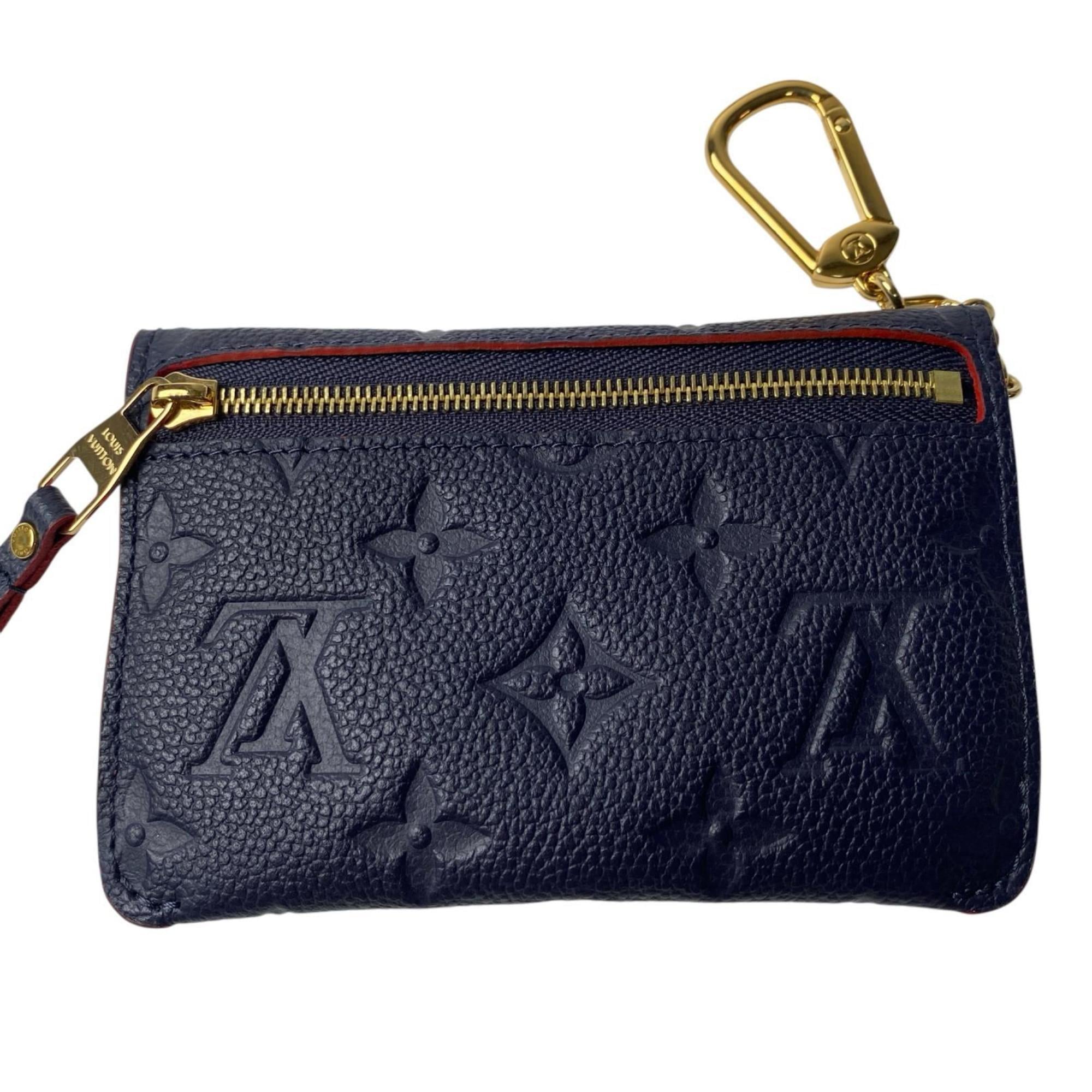Louis Vuitton Monogram Empreinte Navy Red Color Leather Coin Purse/Coin Case