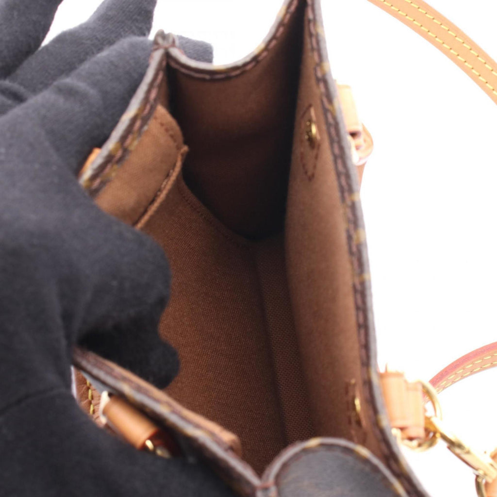 Louis Vuitton Brown Pvc Monogram Leather Coated Canvas Handbag