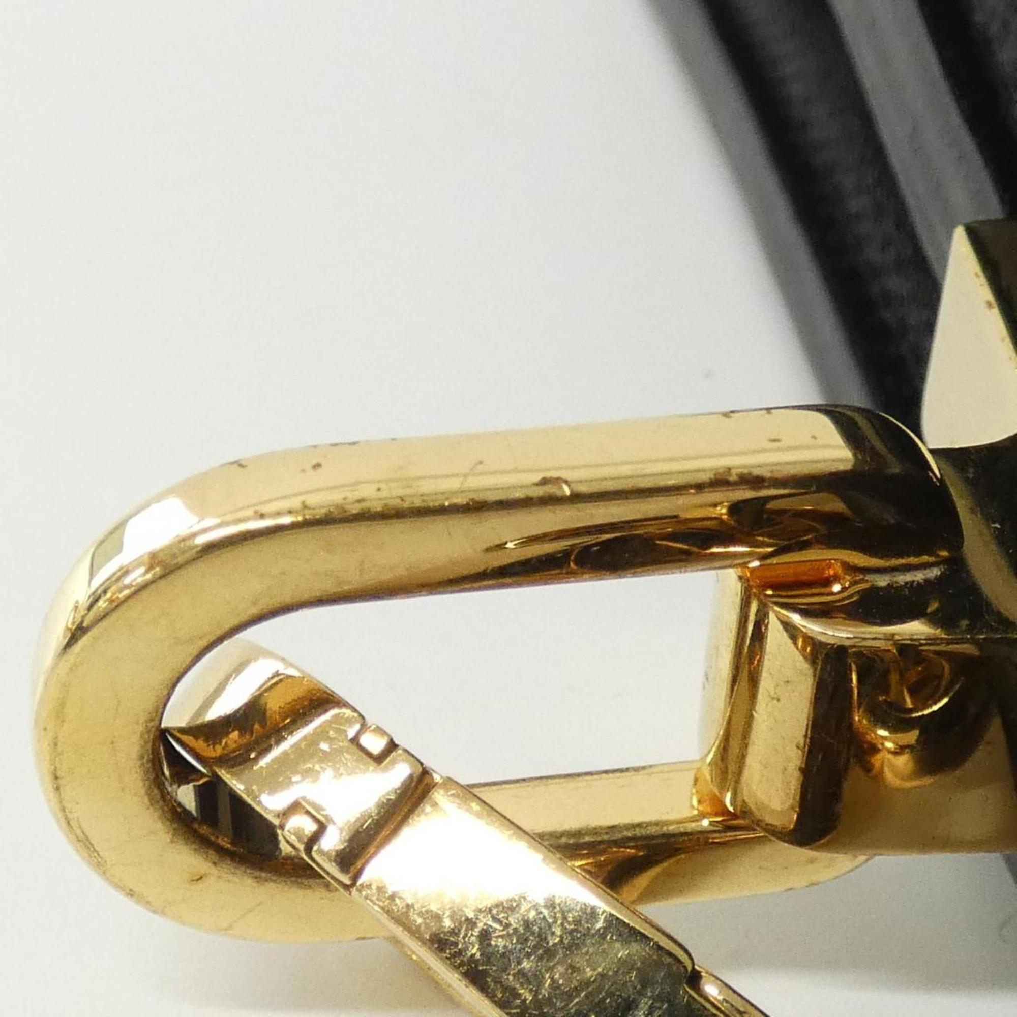 Louis Vuitton Black Leather Shoulder Bag