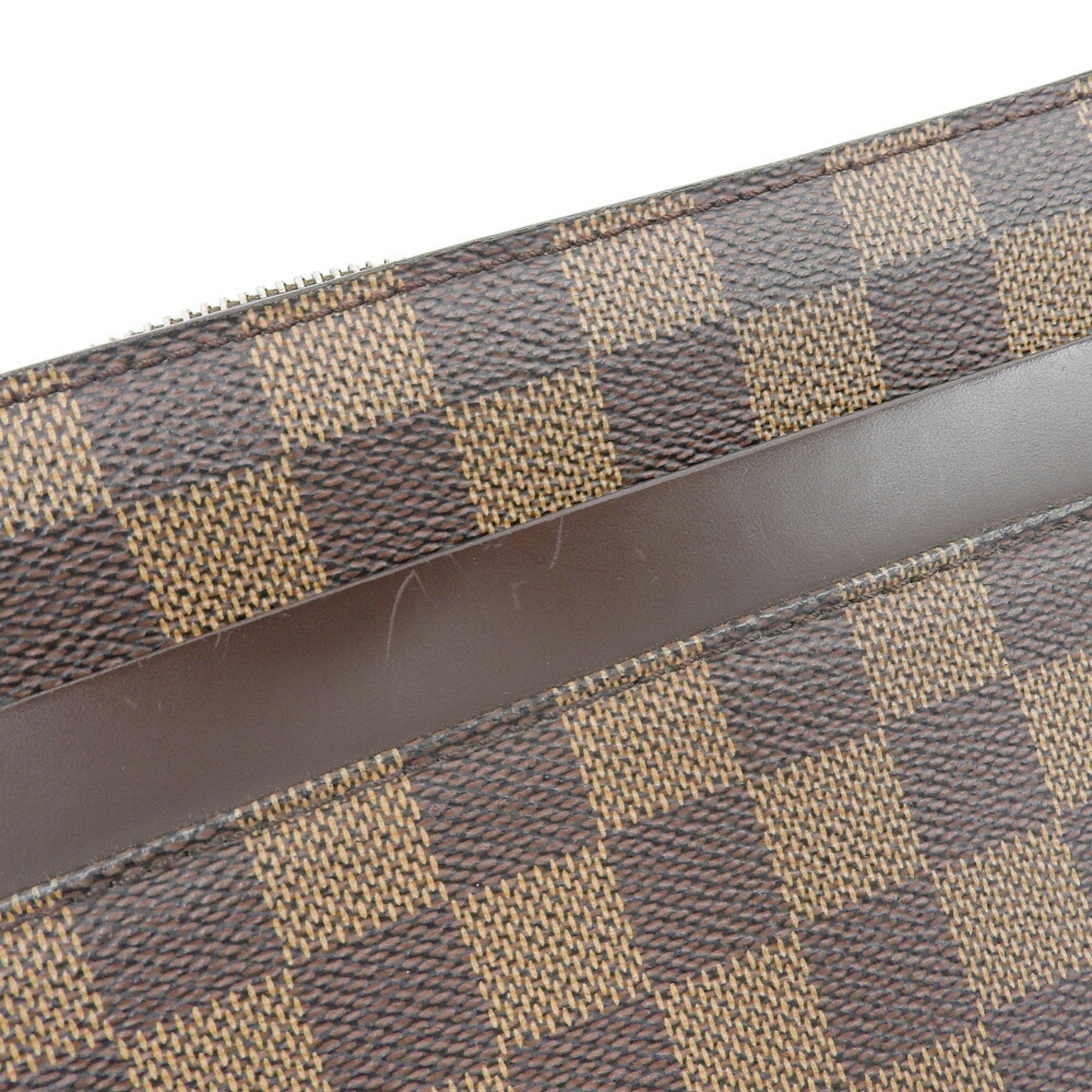Louis Vuitton Damier Damier Canvas Ebene Pvc Clutch Bag