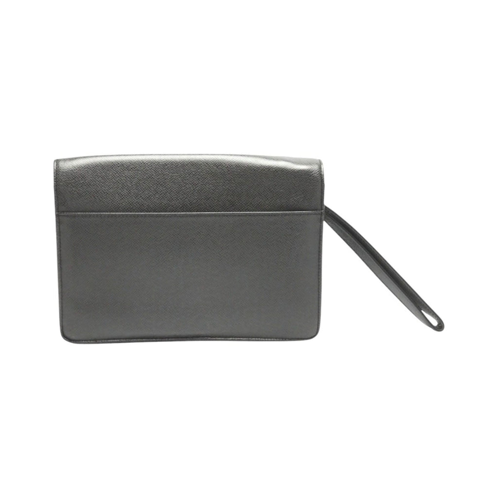 Louis Vuitton Taiga Black Taiga Leather Clutch Bag