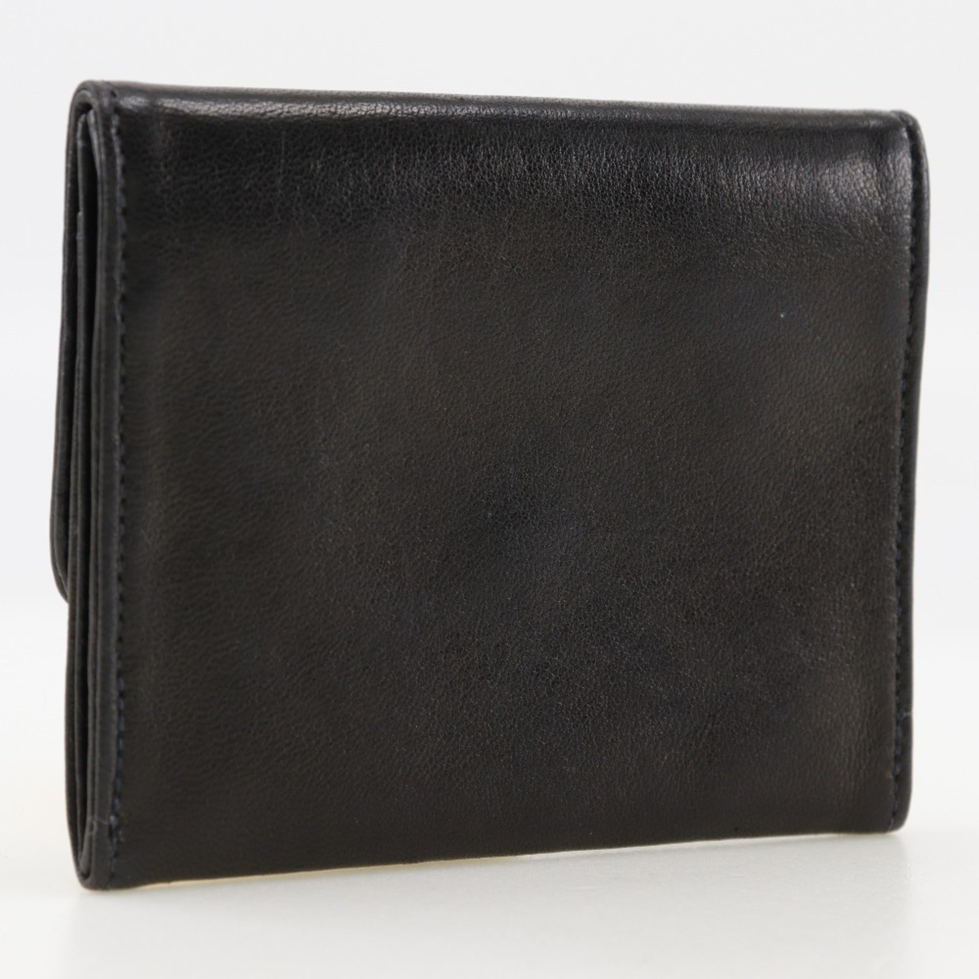 Chanel Black Leather Coin Purse/Coin Case