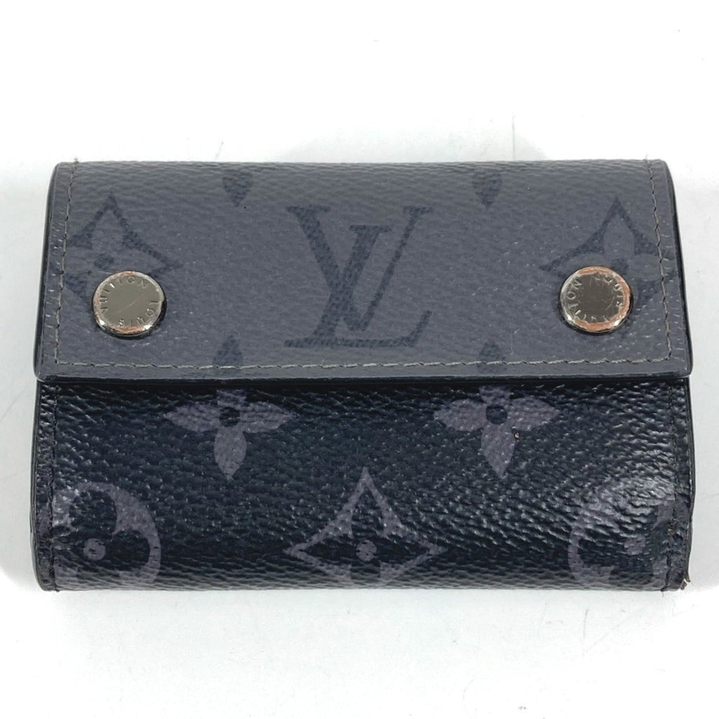 Louis Vuitton Black Gray Monogram Eclipse Canvas Wallet (Tri-Fold)