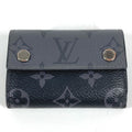 Louis Vuitton Black Gray Monogram Eclipse Canvas Wallet (Tri-Fold)