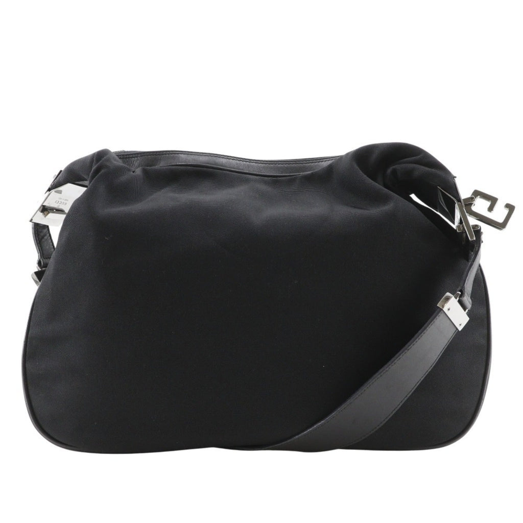 Gucci Black Nylon Canvas Shoulder Bag (Pre-Owned)