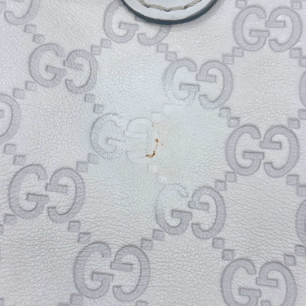 Gucci Beige Leather Shoulder Bag Tote Bag (Pre-Owned)