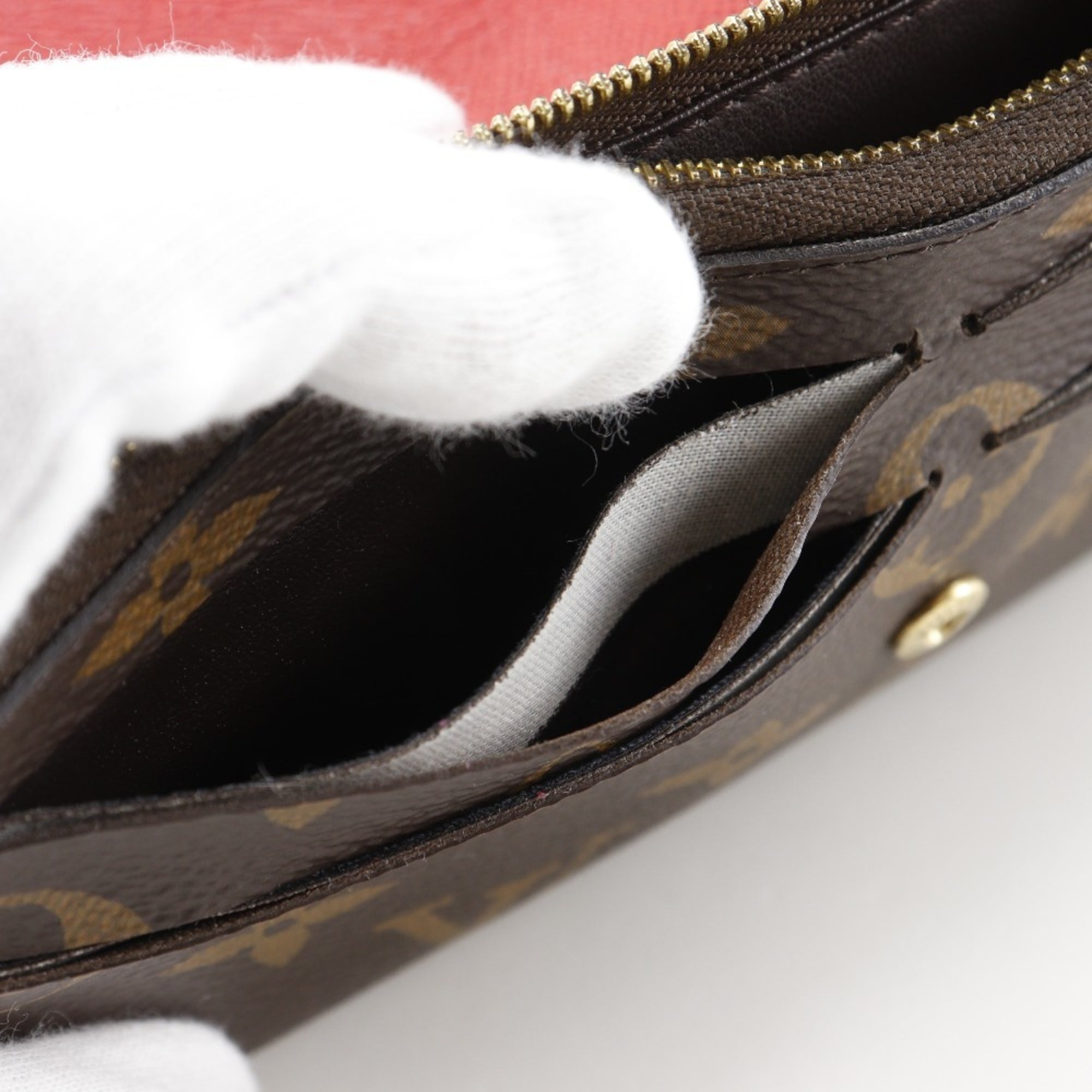 Louis Vuitton Monogram Brown Galle Monogram Monogram Coin Purse/Coin Case
