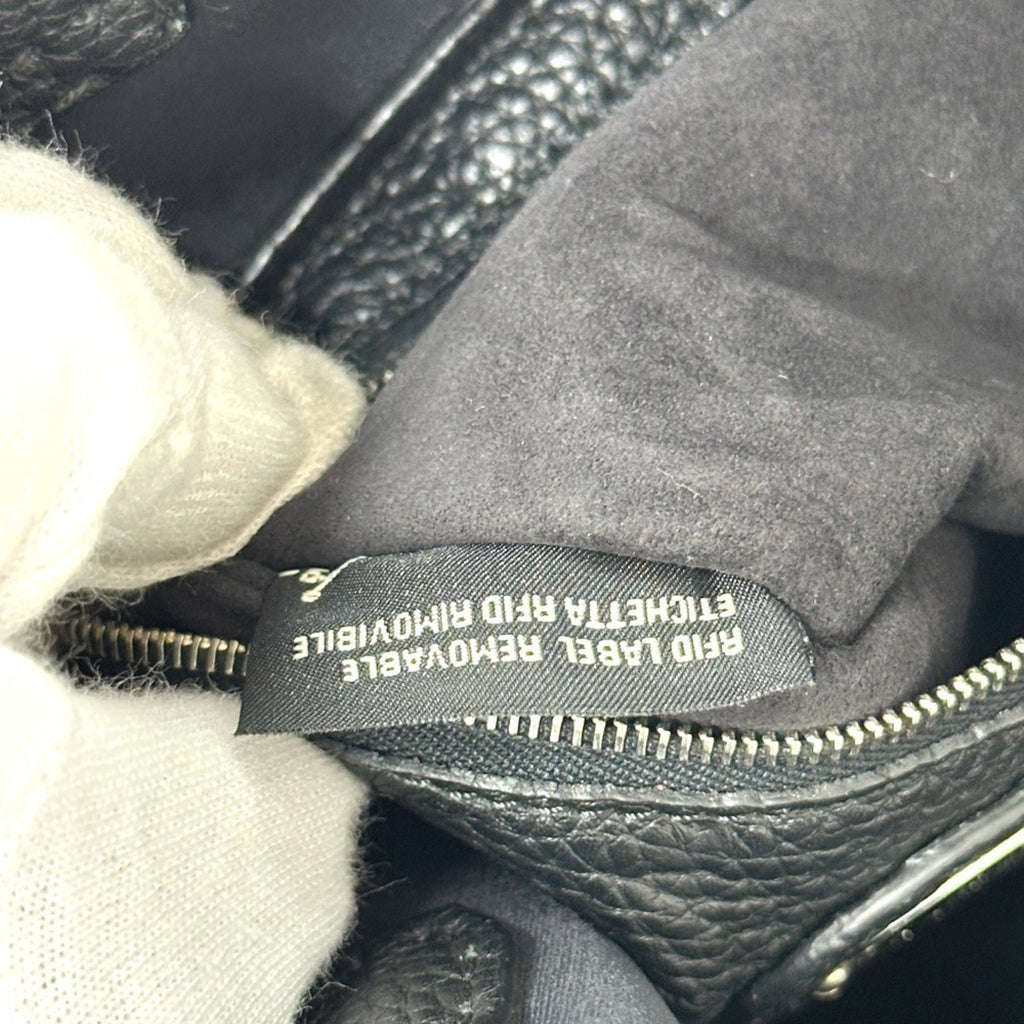 Fendi Selleria Black Leather Tote Bag