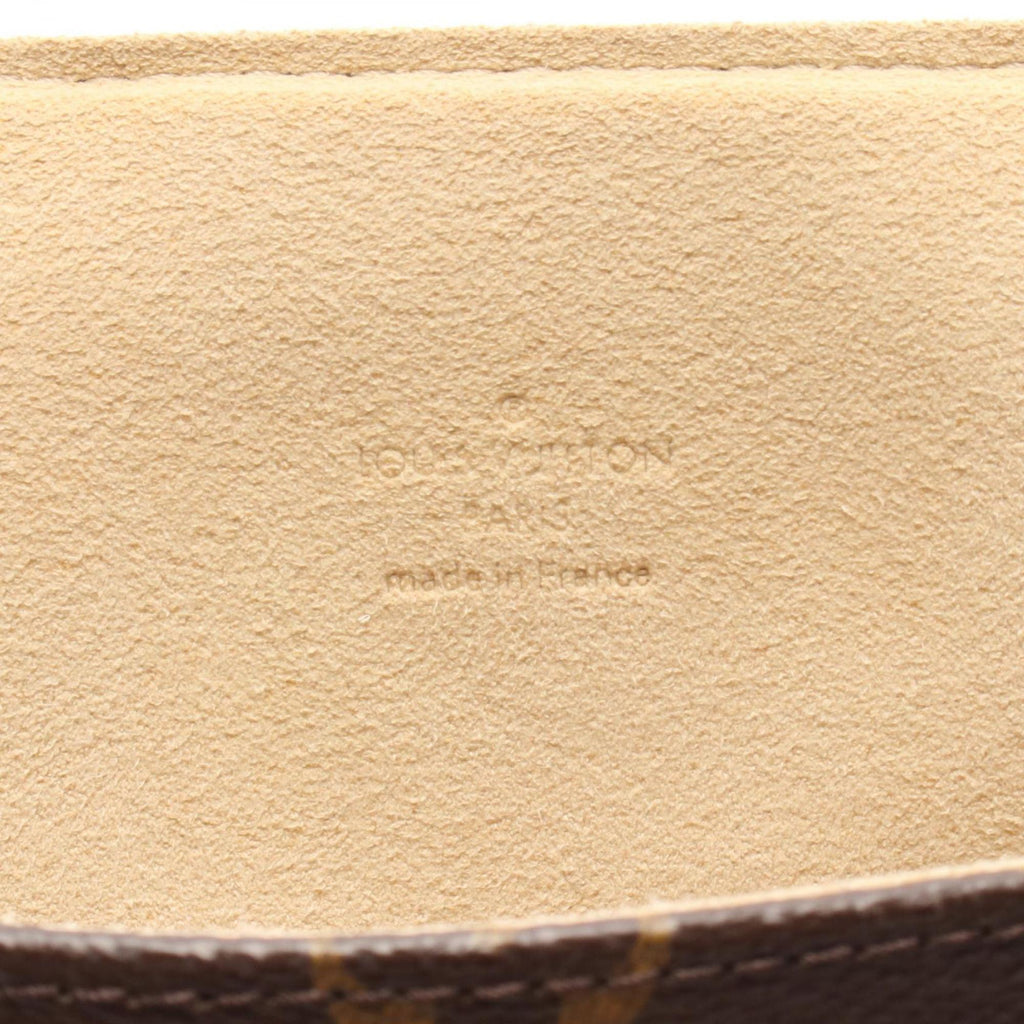 Louis Vuitton Brown Coated Canvas Leather Shoulder Bag