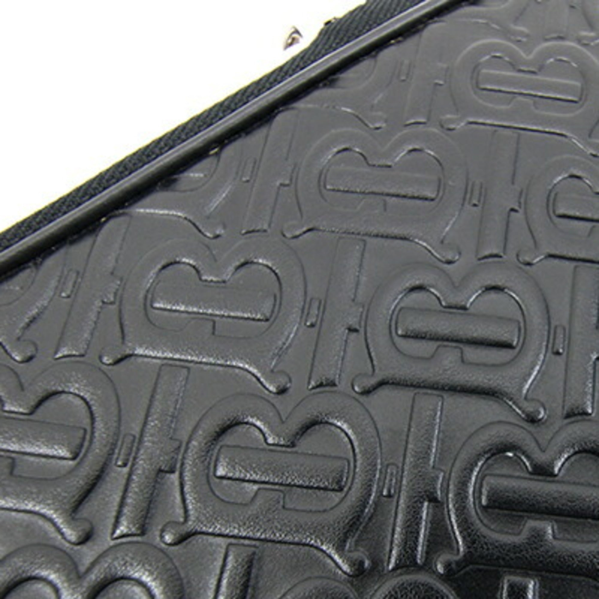 Burberry Black Leather Clutch Bag Document Case