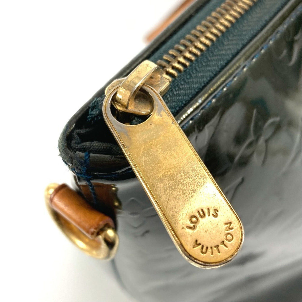 Louis Vuitton Blue Nuit Green Monogram Vernis Canvas Shoulder Bag Tote Bag