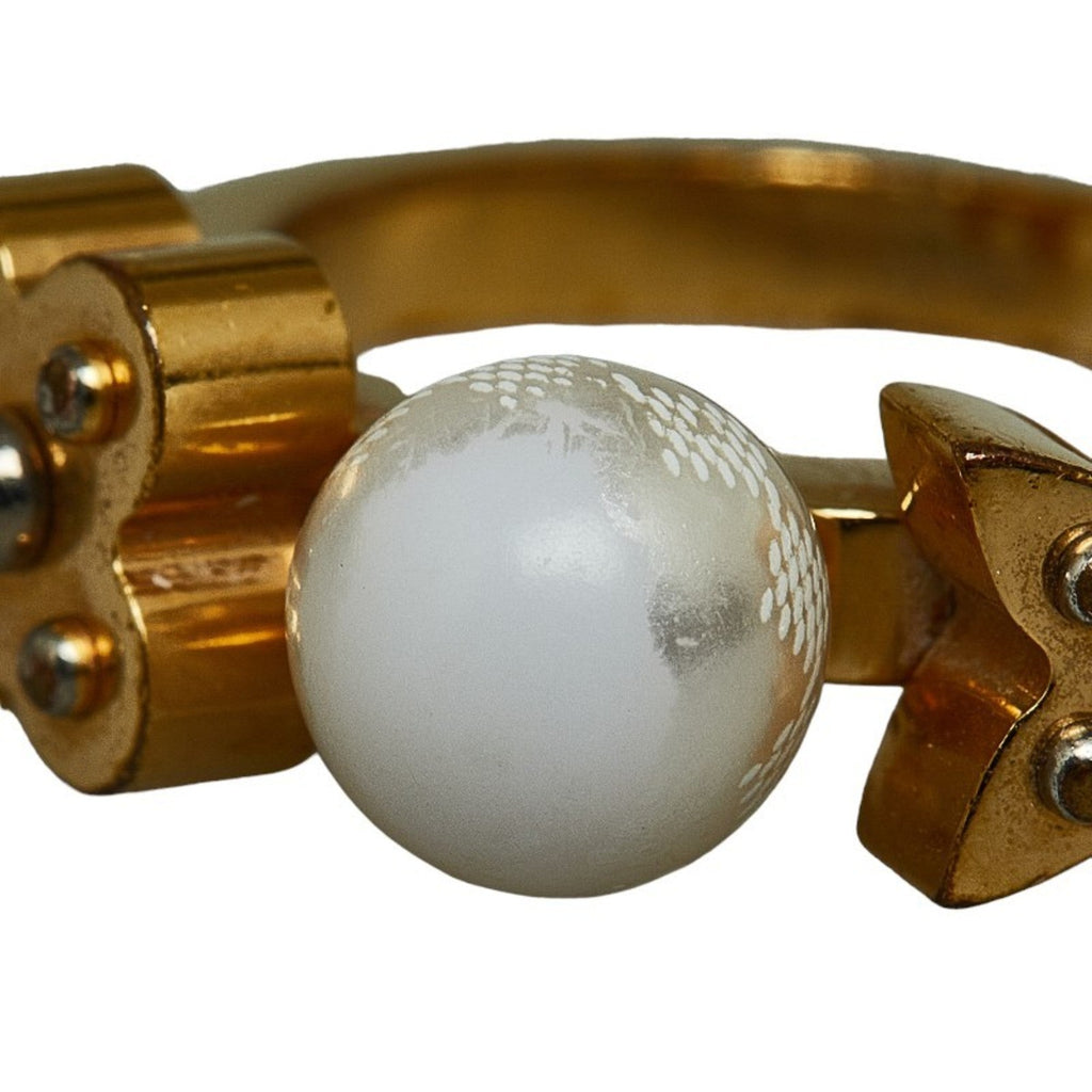 Louis Vuitton Gold Gold Plating Band Ring