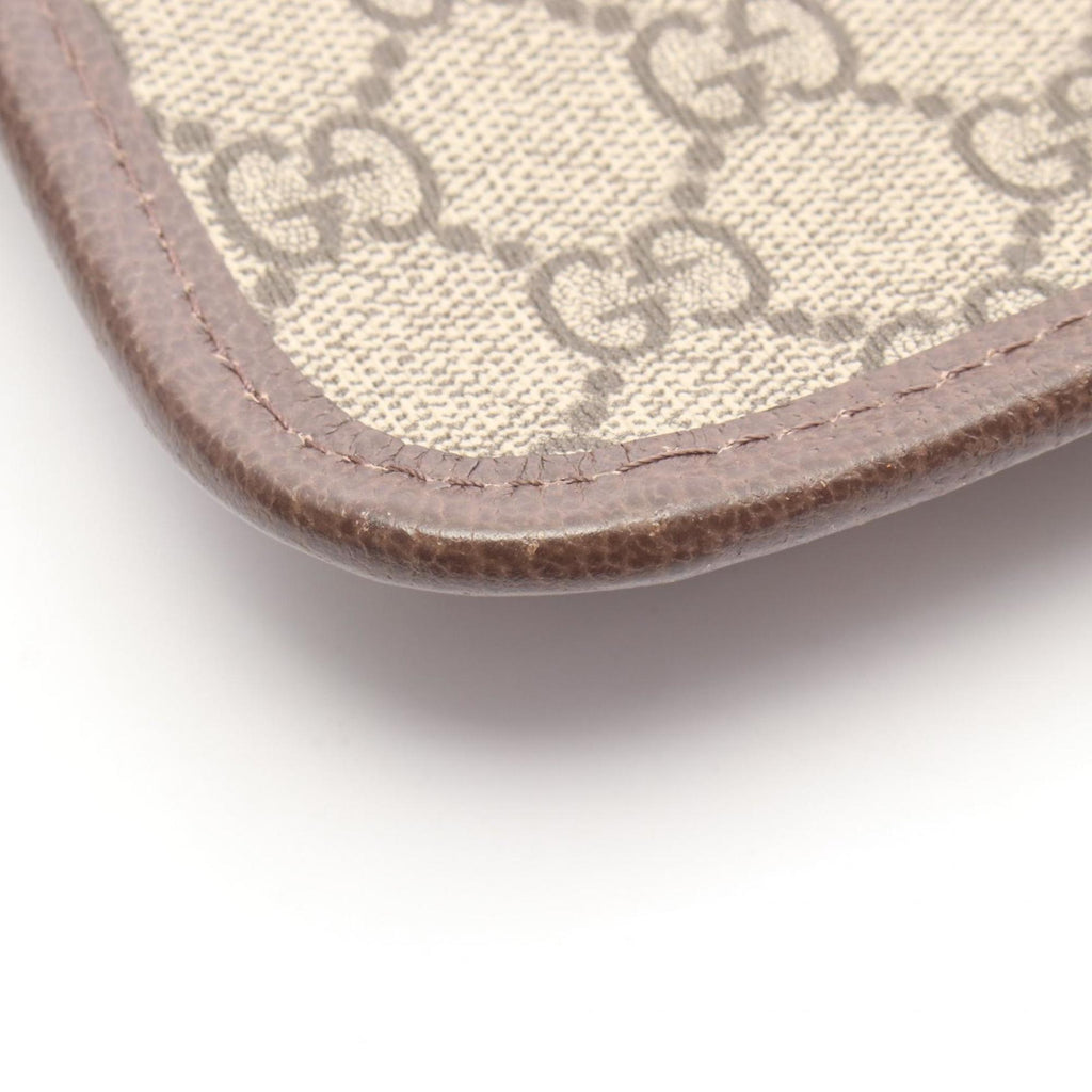 Gucci Beige Brown Pvc Coated Canvas Leather Fanny Pack (Pre-Owned)