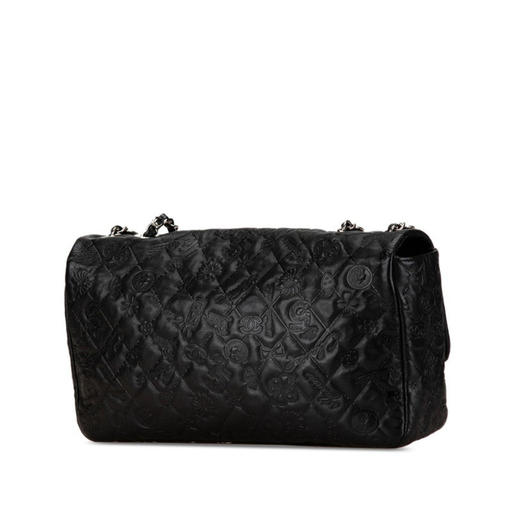 Chanel Black Leather Handbag Shoulder Bag