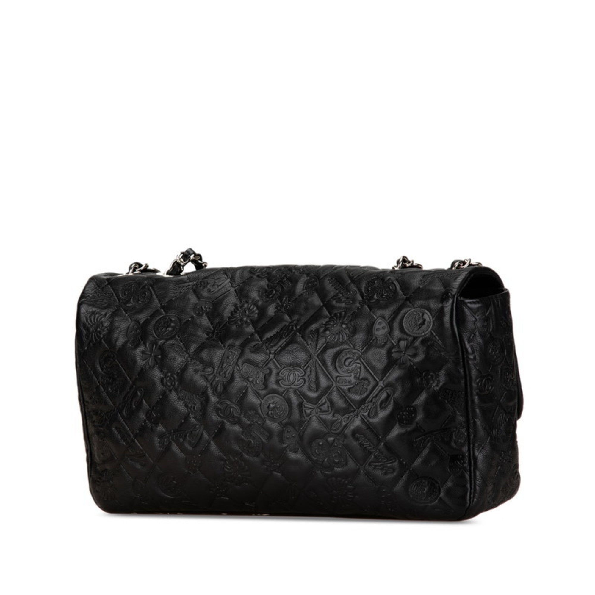Chanel Black Leather Handbag Shoulder Bag