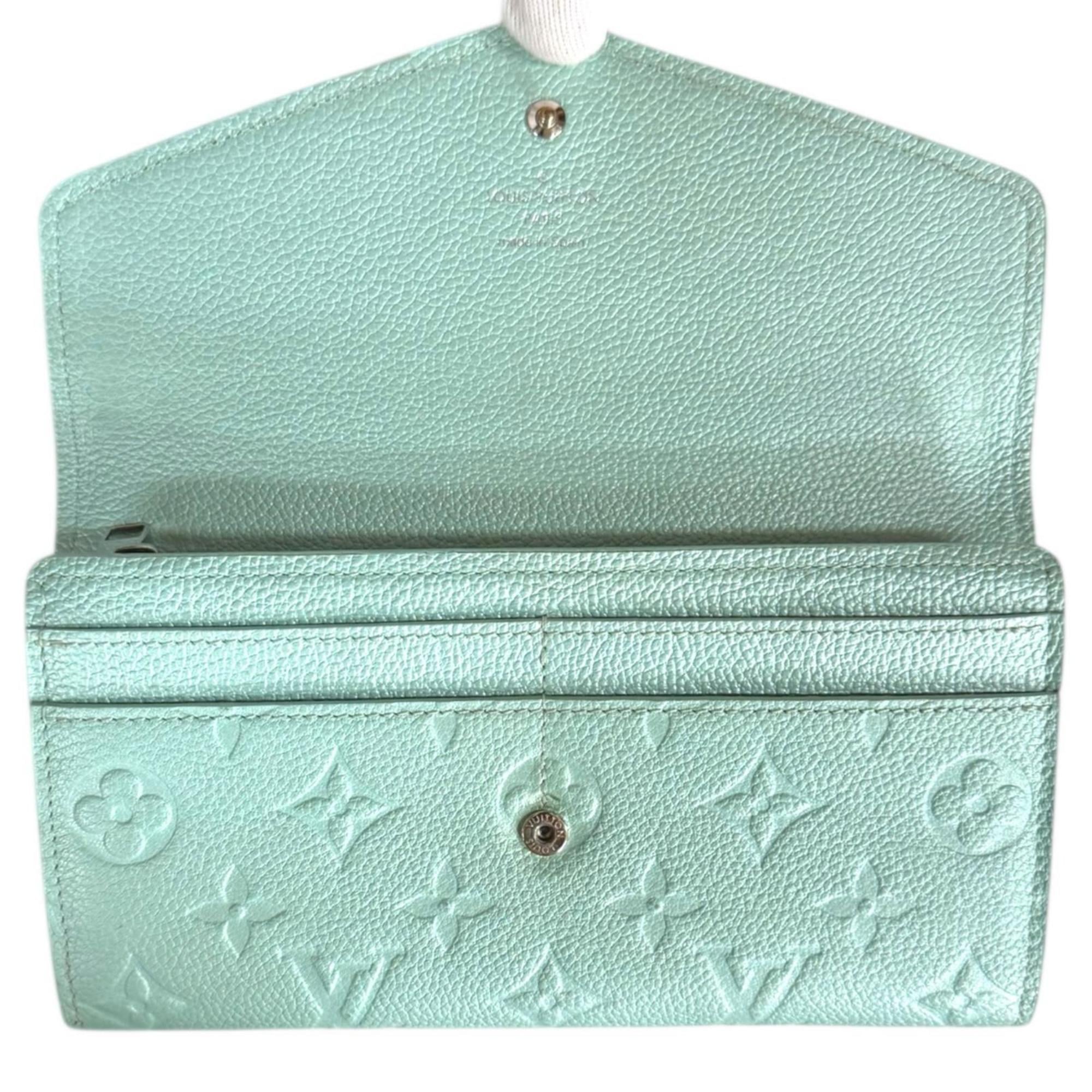 Louis Vuitton Monogram Empreinte Blue Light Blue Monogram Empreinte Long Wallet