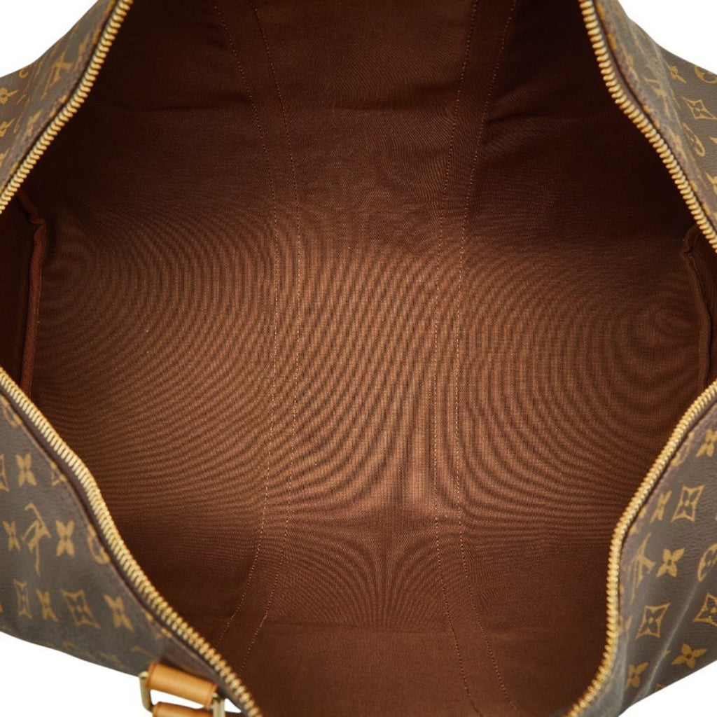 Louis Vuitton Brown Pvc Leather Boston Bag