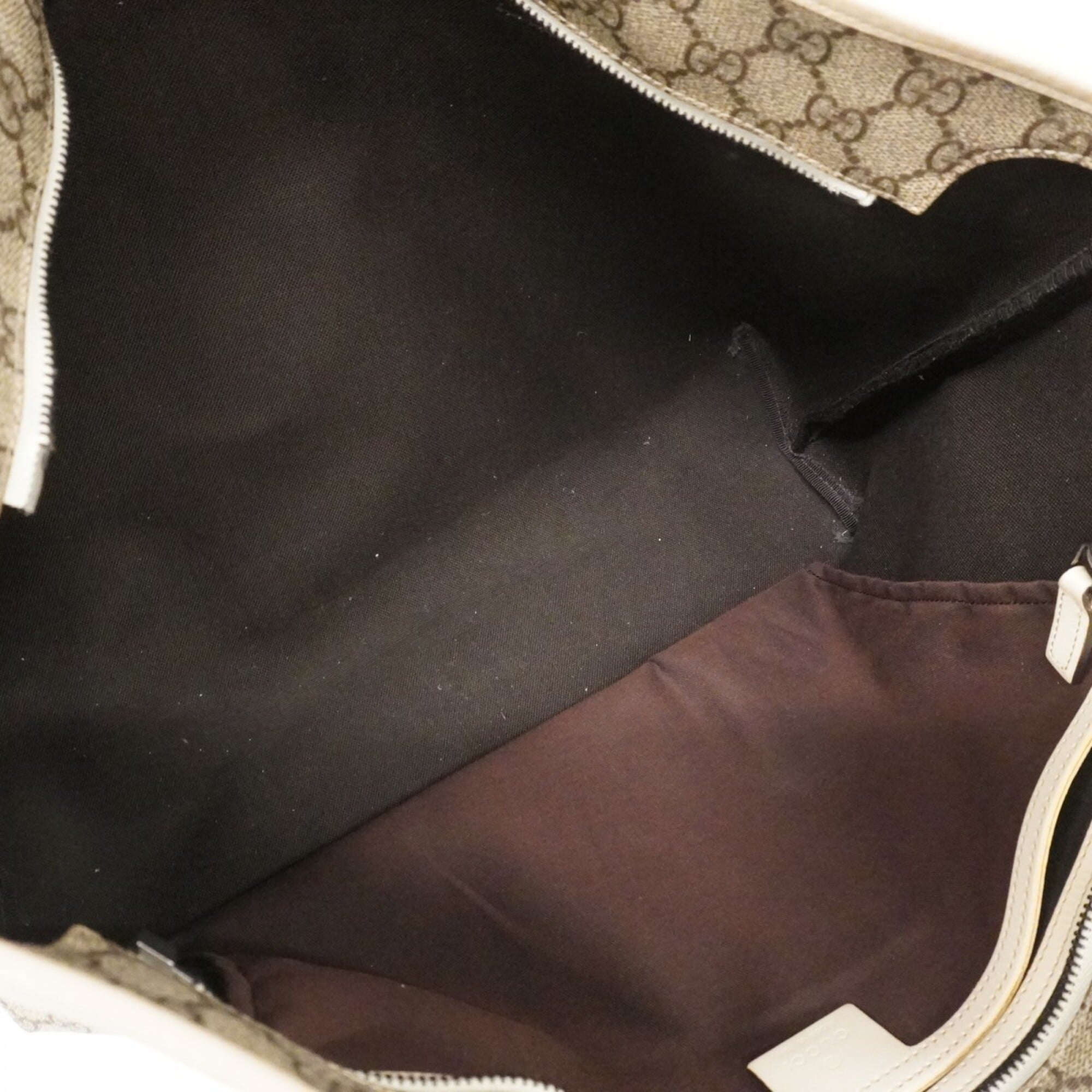 Gucci Brown White Pvc Tote Bag (Pre-Owned)