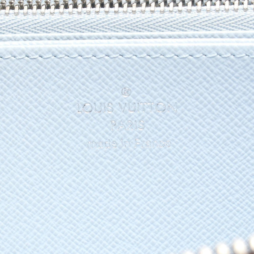 Louis Vuitton Brown Light Blue Monogram Coated Canvas Long Wallet