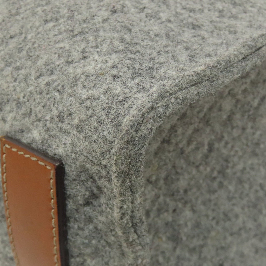 Gucci Gray Felt Tote Bag (Pre-Owned)