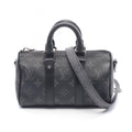 Louis Vuitton Black Coated Canvas Leather Handbag