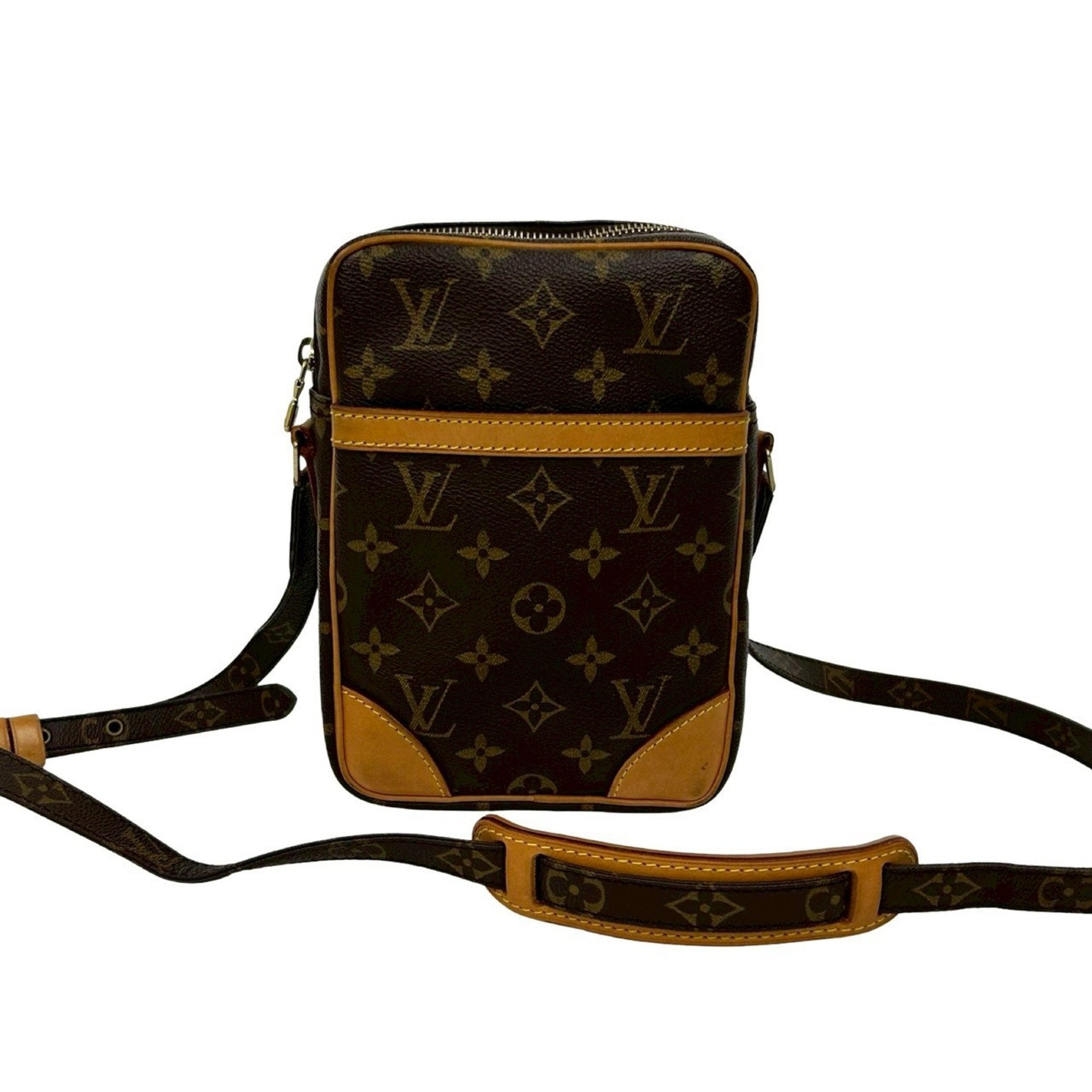 Louis Vuitton Brown Leather Pvc Pochette Shoulder Bag