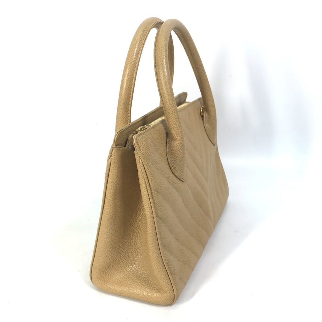 Chanel Beige Leather Handbag