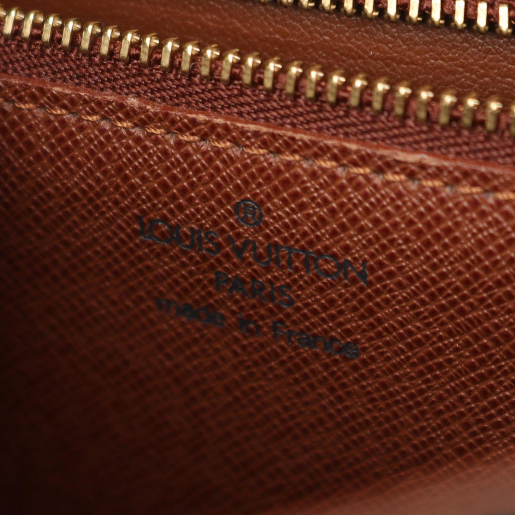 Louis Vuitton Brown Coated Canvas Leather Shoulder Bag