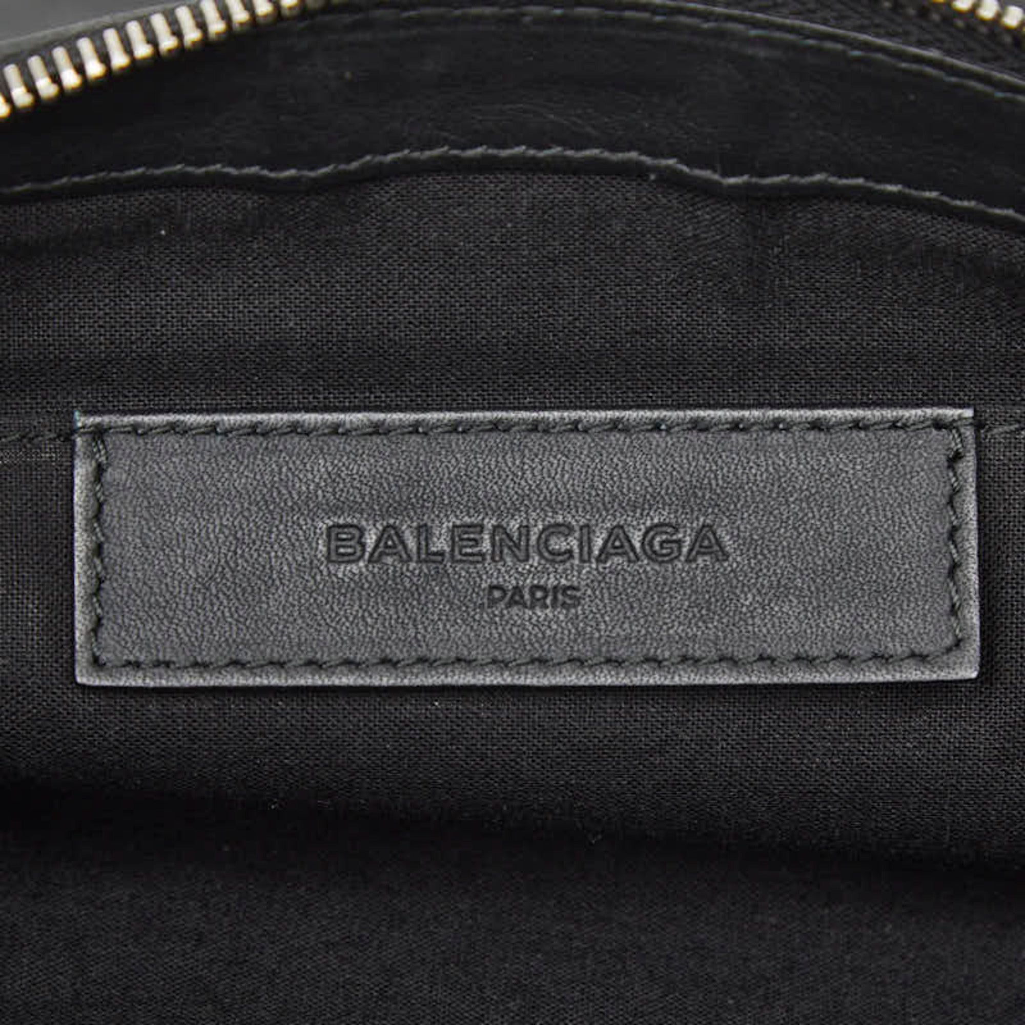 Balenciaga Black Leather Clutch