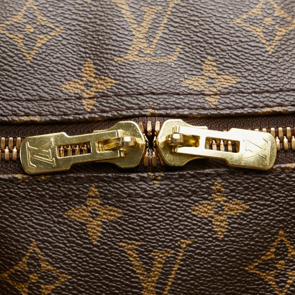 Louis Vuitton Brown Pvc Leather Boston Bag