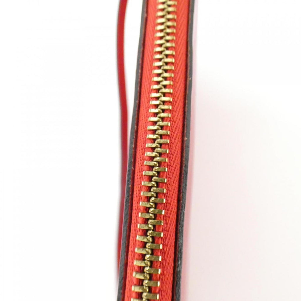 Louis Vuitton Red Color Leather Pochette Pouch