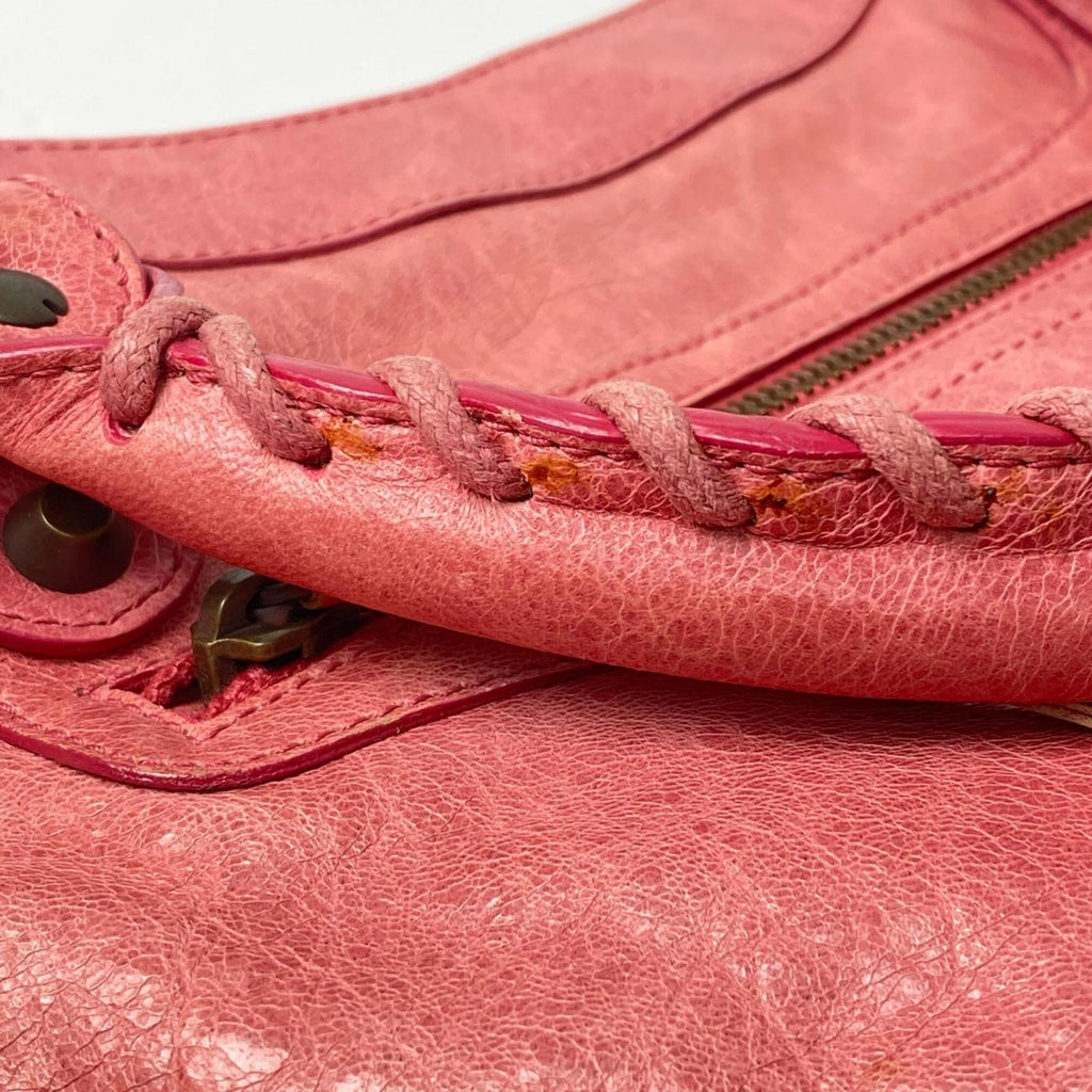 Balenciaga Pink Leather Handbag Shoulder