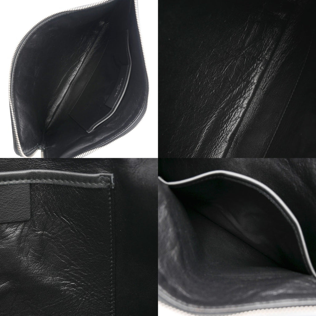 Balenciaga Black Leather Pouch