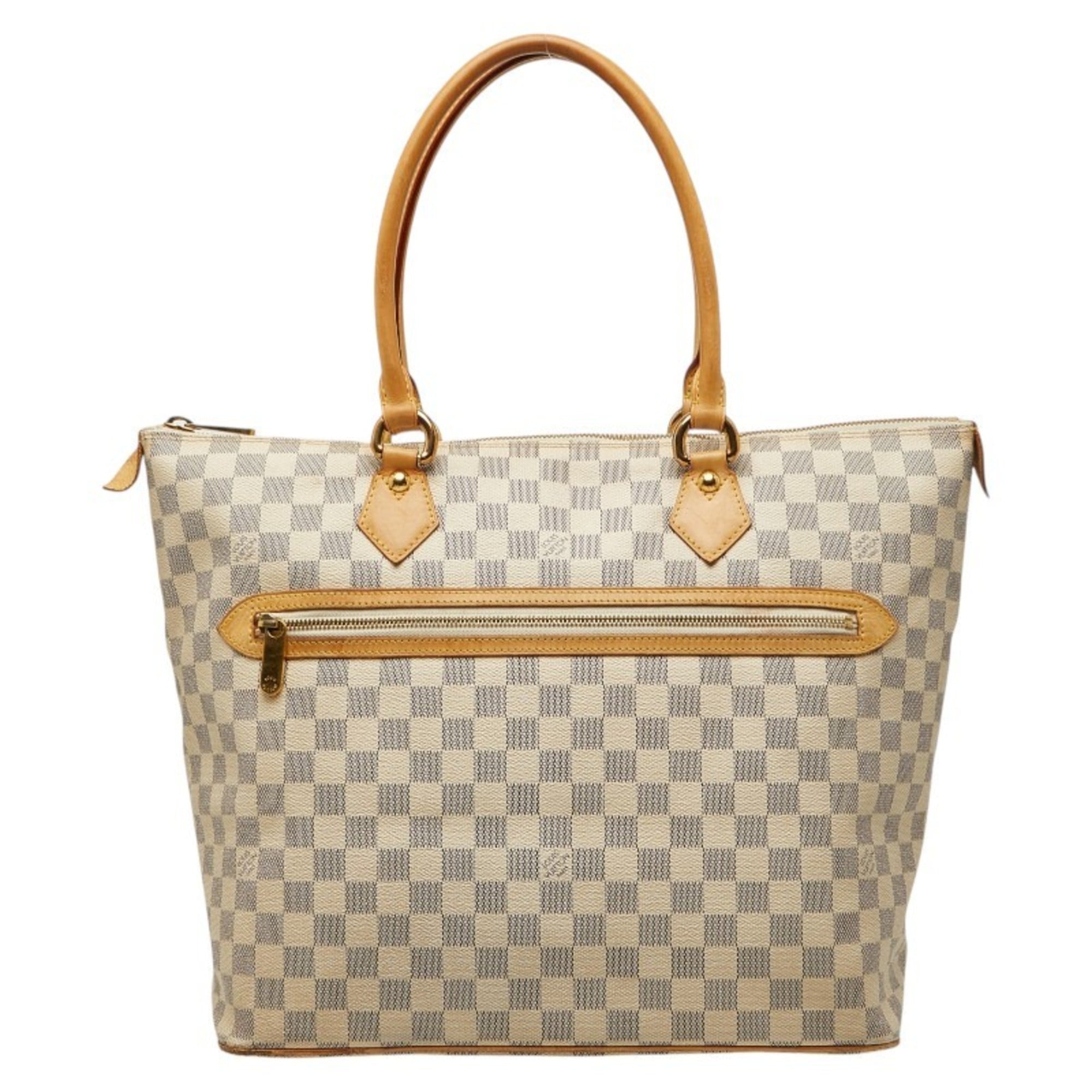 Louis Vuitton White Pvc Leather Tote Bag