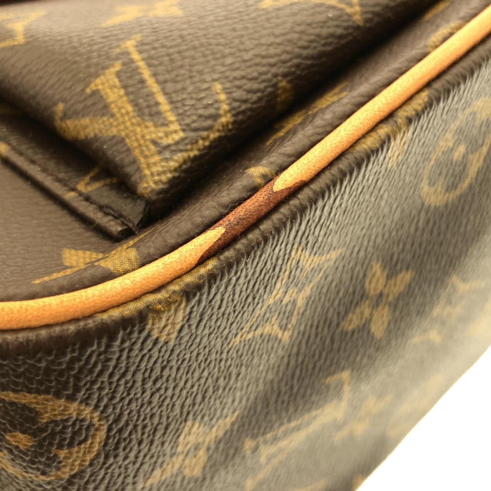 Louis Vuitton Marron Coated Canvas Handbag