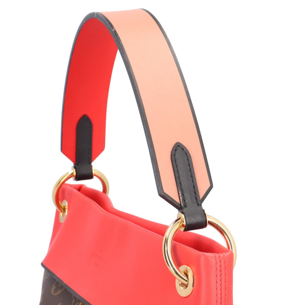 Louis Vuitton Brown Red Color Monogram Canvas Shoulder Bag