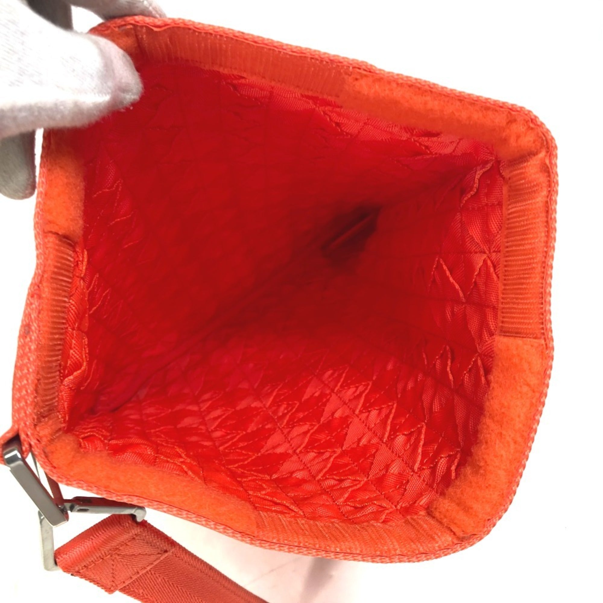 Bottega Veneta Orange Intrecciato Clutch Bag Pouch