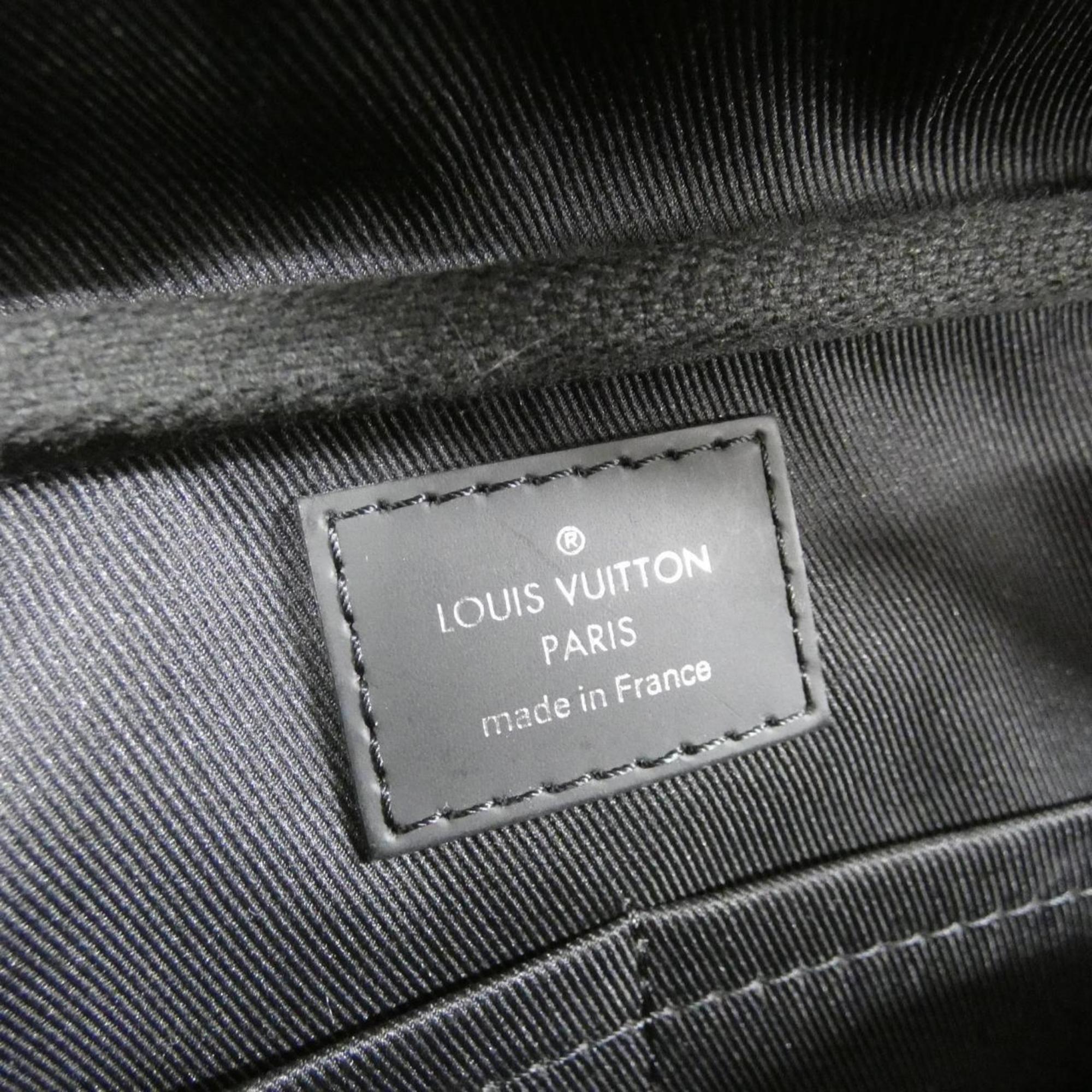 Louis Vuitton Black Coated Canvas Shoulder Bag