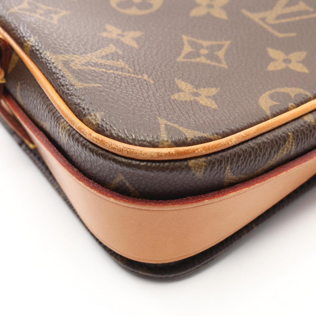 Louis Vuitton Brown Monogram Coated Canvas Leather Shoulder Bag